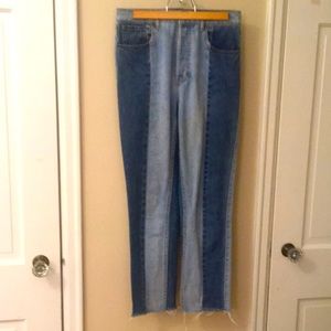 Pacsun vintage inspired two-tone high-rise mom jeans